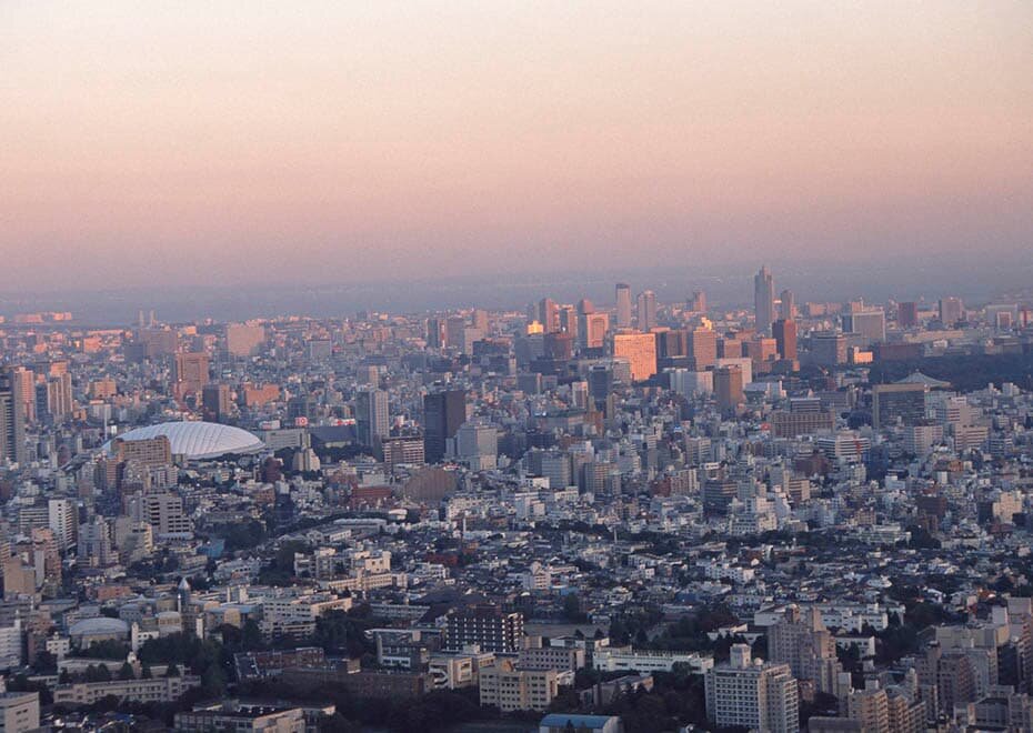 東京ドーム周辺を空から