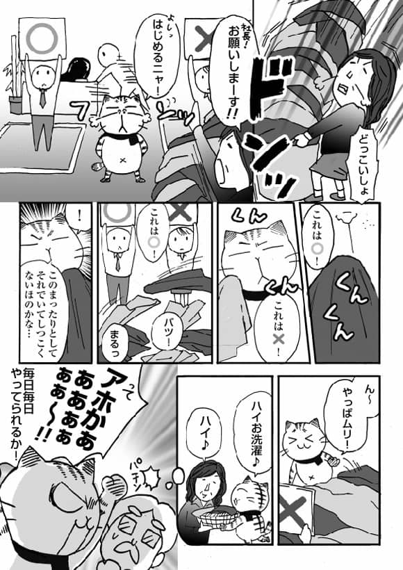 マンガ「ネコ社長がゆく～」 第14話「ふかふかブランケット」の巻 2ページ