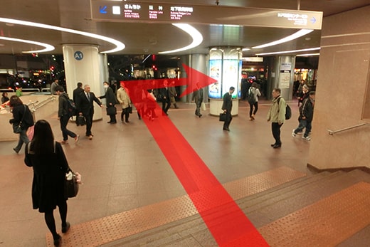 神戸三宮高速バス待合所（ビル2F）の行程写真03