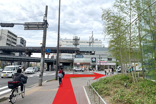 京都VIPラウンジから駅までの行程写真02