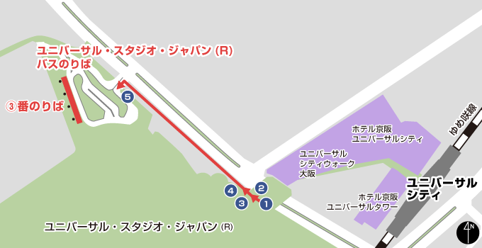 ユニバーサル・スタジオ・ジャパン(R)の地図