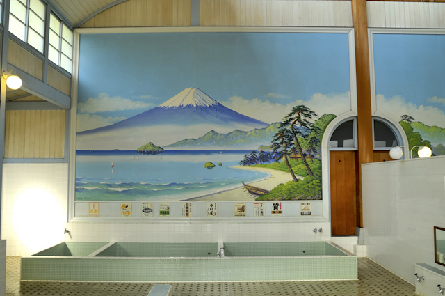 富士山のタイル絵