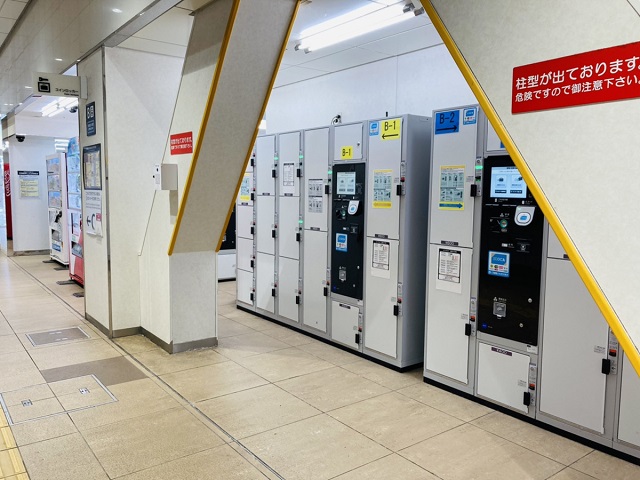 金沢駅構内のコインロッカー