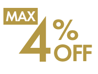 最大4%OFF！