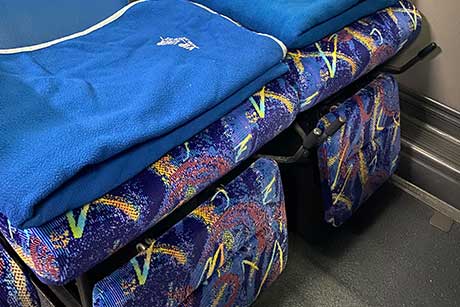 VIPライナー名古屋～高山・白川郷便 フットレスト操作方法