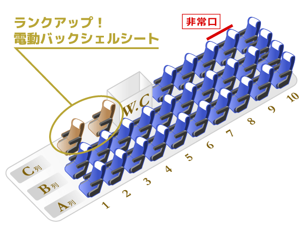 VIPライナー名古屋2便 座席図