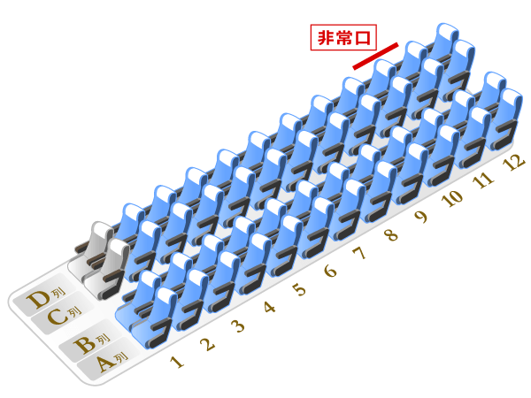 VIPライナー3便 座席図