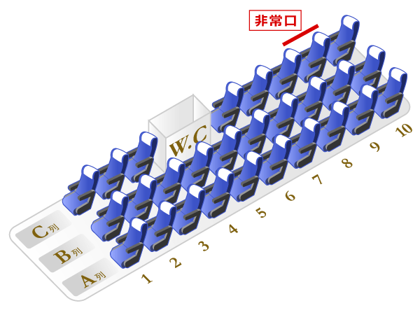 VIPライナー7便 座席図