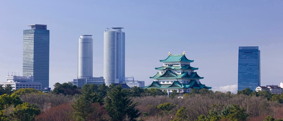 名古屋城が見える風景