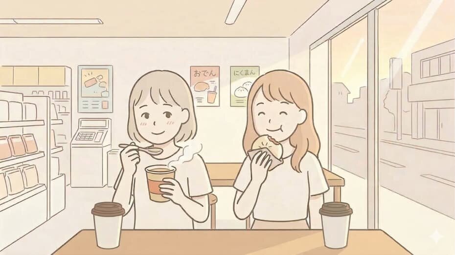 コンビニのイートイン
