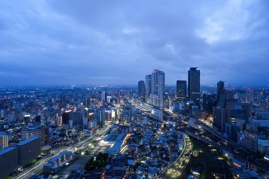 夜明けの名古屋