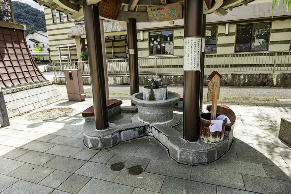 山中温泉　足湯