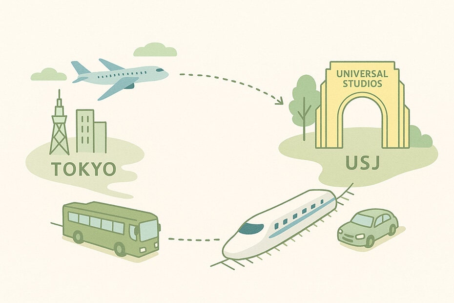 東京からUSJへ―疲れず楽しむための交通手段徹底比較ガイド
