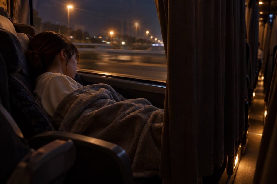 夜行バスの3列シートはどこがいい？眠れる席の選び方と快適のコツ
