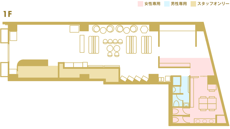 大阪VIPラウンジ フロアマップ