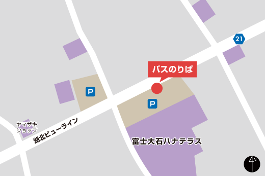 富士大石ハナテラスマップ