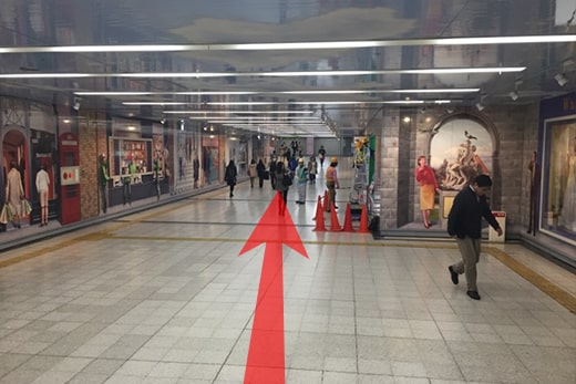 大阪VIPラウンジ - 大阪駅～西梅田駅10番出口-の行程写真02