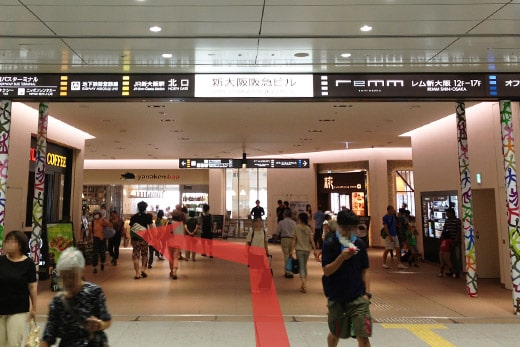 新大阪駅 バスのりば - JR 新大阪駅在来線 東改札口ルート -の行程写真07
