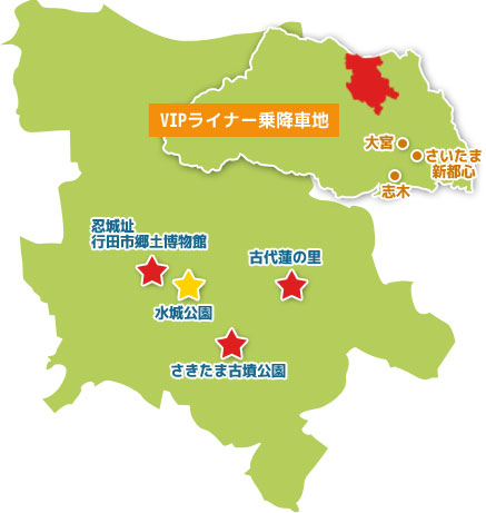 行田市の地図