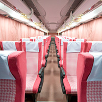 4 seats per row Female-only Bus